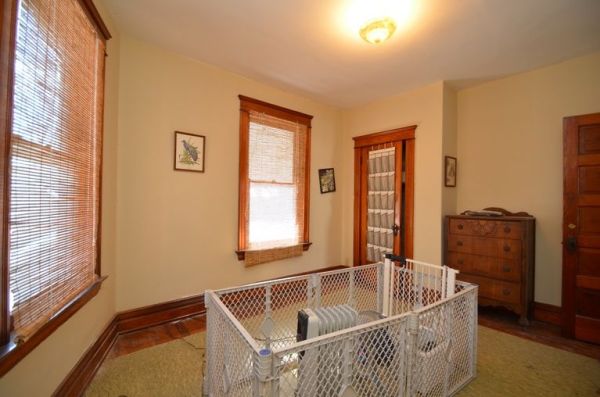 The second floor back bedroom. This is where some of Laura rescue dogs were kept.