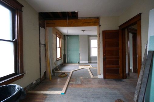 The bulk of framing happened in my making of the bedroom suit.