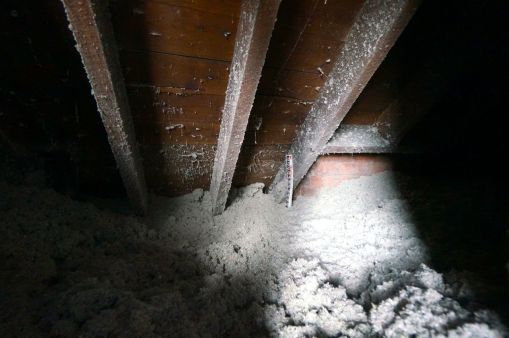 the cellulose insulation creates these great landscapes