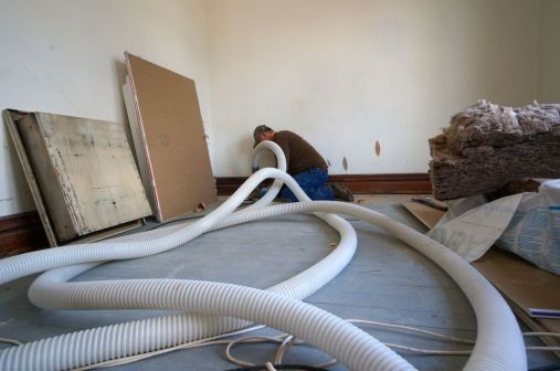 There is a lot of air movement where the joist are let into the brick between the first and second floor.