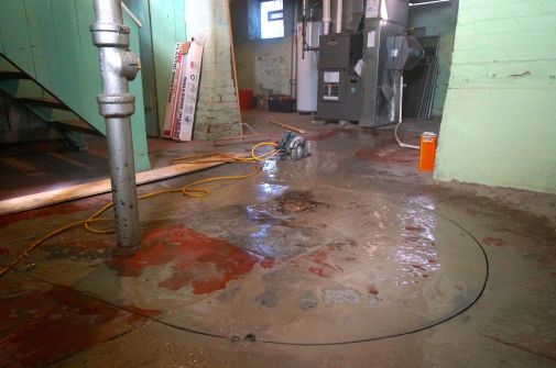 I use a dedicated circular saw with a diamond blade and lots of water!